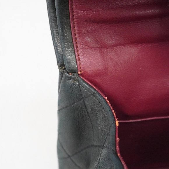 Chanel Matelasse Shoulder Bag with Double Flap and Chain, Lambskin, Black, Wo... - Picture 7 of 16